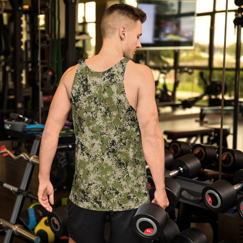 Digital Spectre Steppe Russian CAMO Unisex Tank Top - Shirt