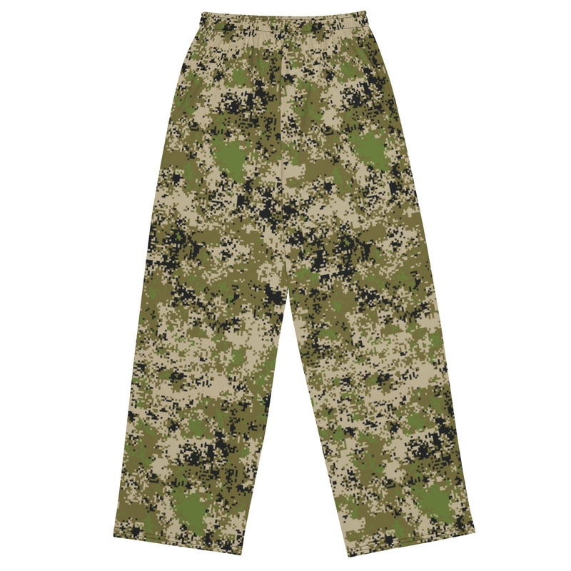 Digital Spectre Steppe Russian CAMO Unisex Wide-Leg Leisure Pants - Pant