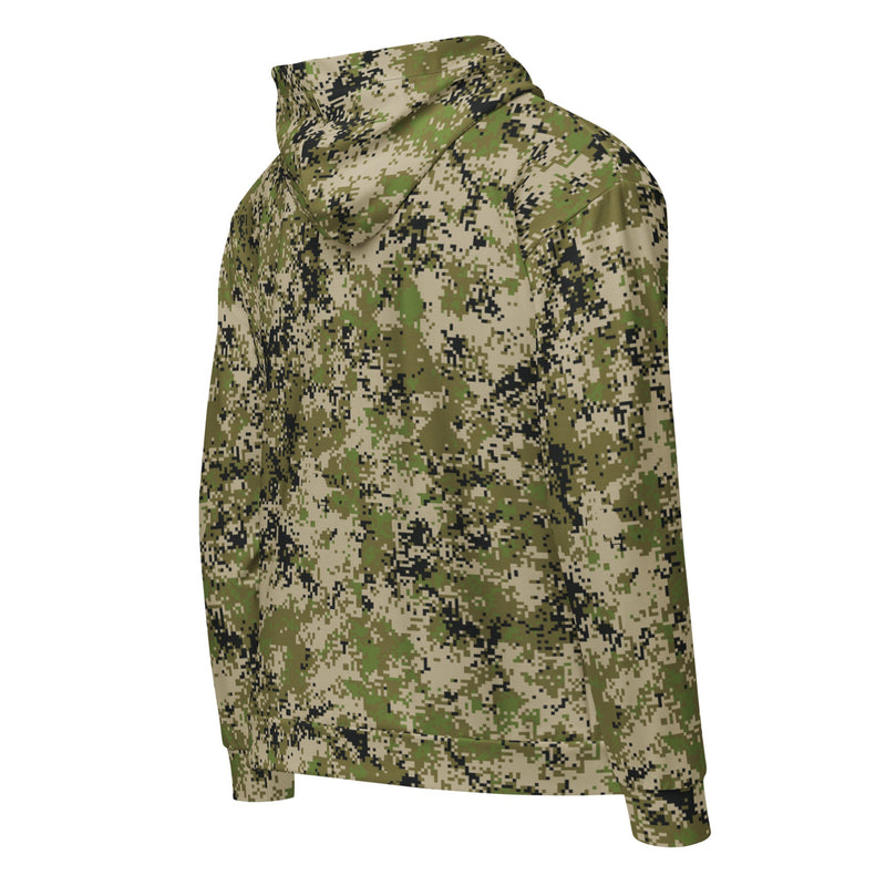 Digital Spectre Steppe Russian CAMO Unisex Zip Hoodie