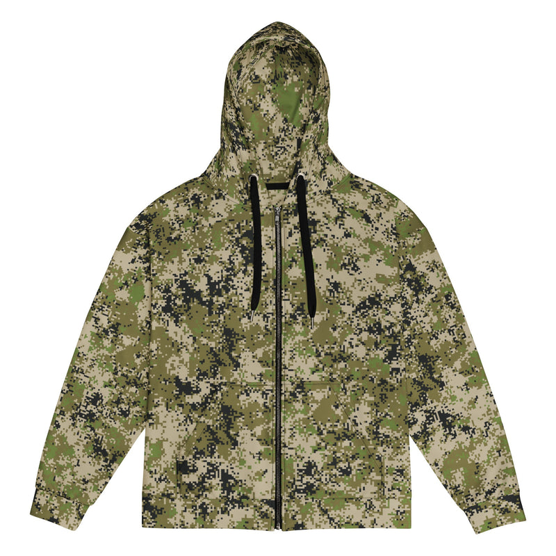 Digital Spectre Steppe Russian CAMO Unisex Zip Hoodie - 2XS