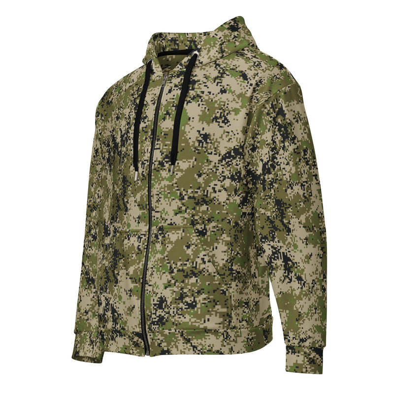 Digital Spectre Steppe Russian CAMO Unisex Zip Hoodie
