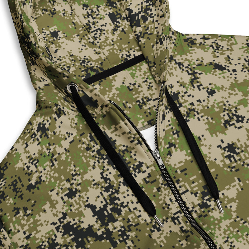 Digital Spectre Steppe Russian CAMO Unisex Zip Hoodie