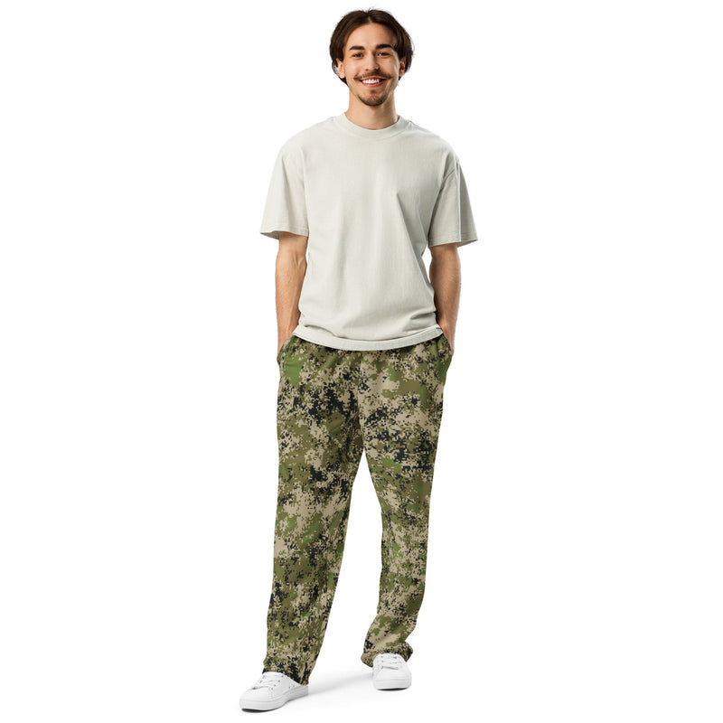 Digital Spectre Steppe Russian CAMO Unisex Wide-Leg Joggers