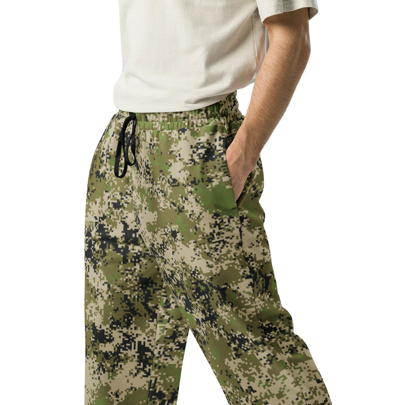 Digital Spectre Steppe Russian CAMO Unisex Wide-Leg Joggers