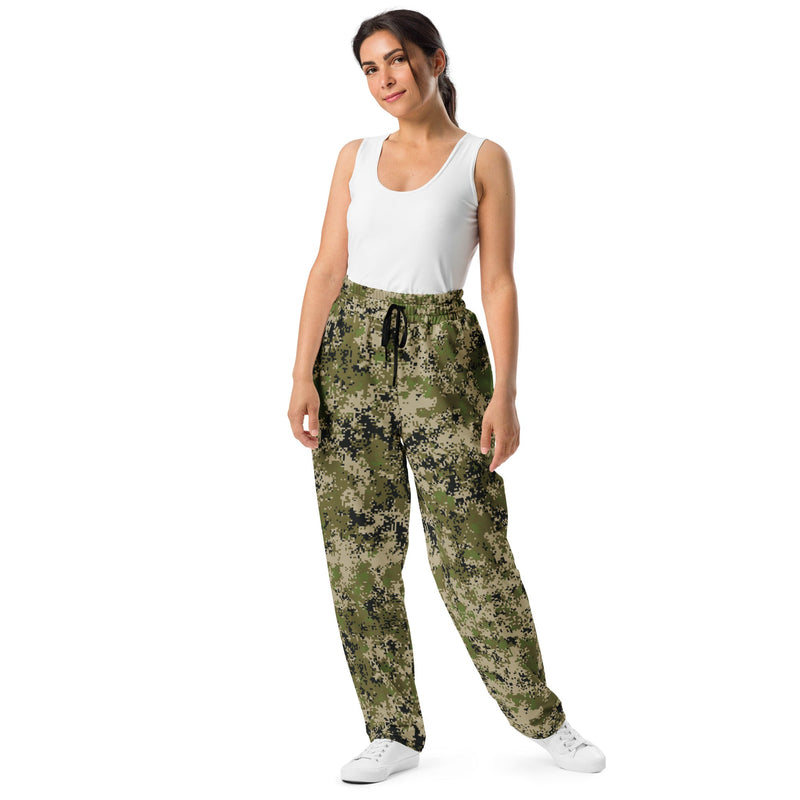 Digital Spectre Steppe Russian CAMO Unisex Wide-Leg Joggers