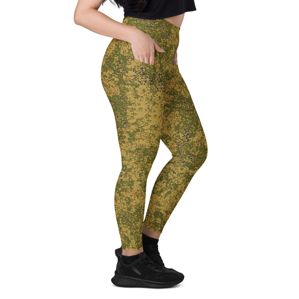 Russian EMR Digital Arid CAMO Leggings with pockets - Womens With Pockets