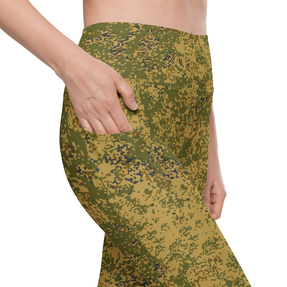 Russian EMR Digital Arid CAMO Leggings with pockets - Womens With Pockets