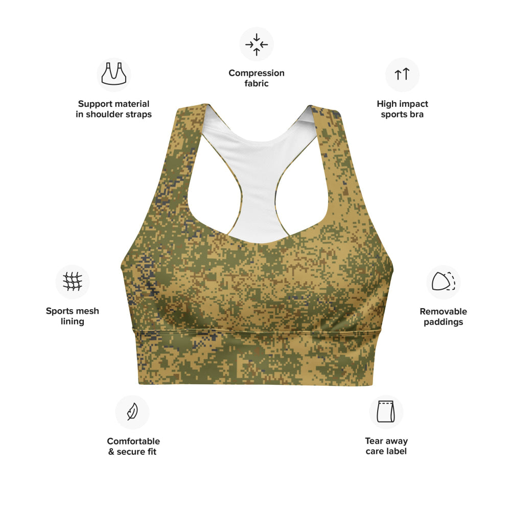 Russian EMR Digital Arid CAMO Longline sports bra - Womens Sports Bra