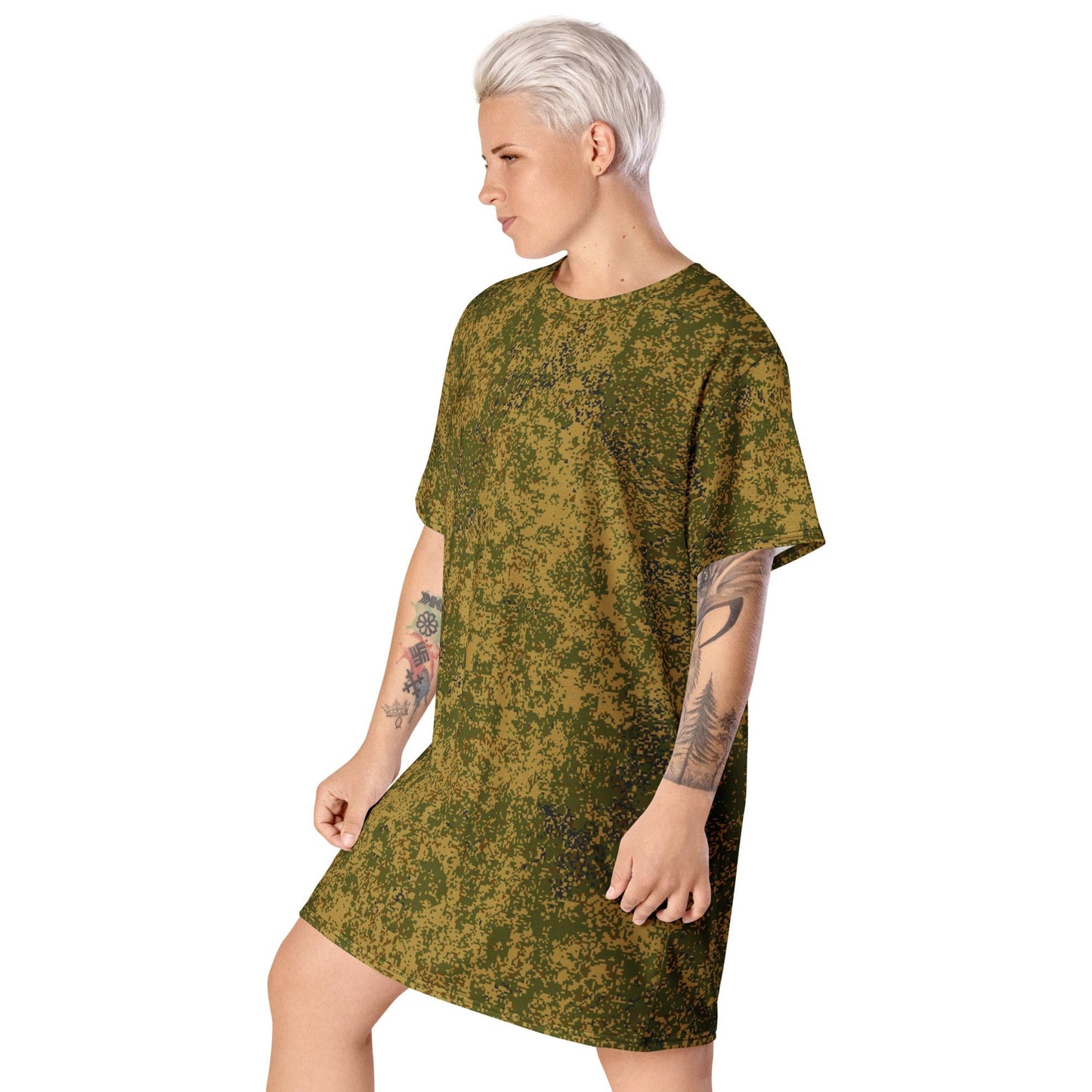 Russian EMR Digital Arid CAMO T-shirt dress - Womens T-Shirt Dress