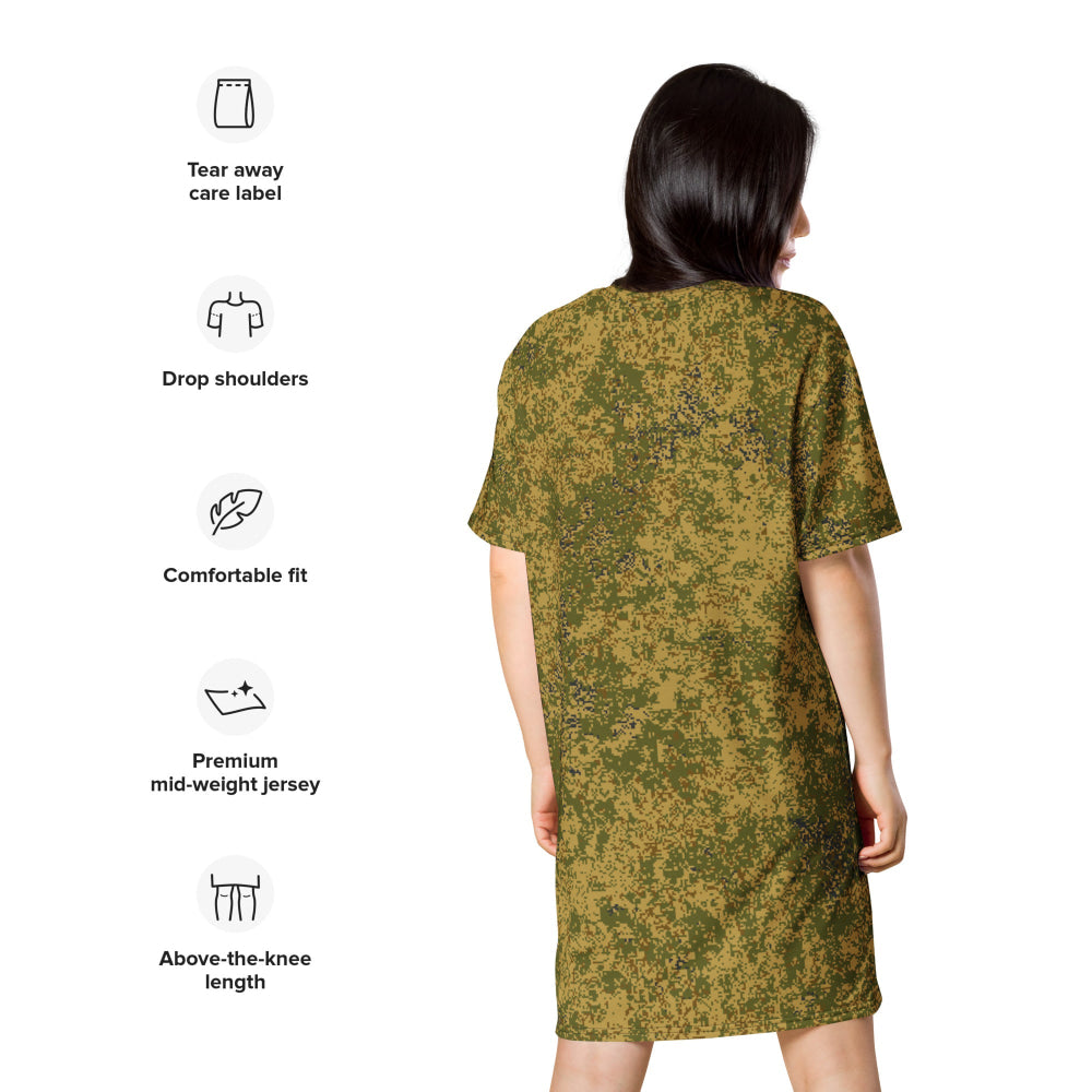 Russian EMR Digital Arid CAMO T-shirt dress - Womens T-Shirt Dress