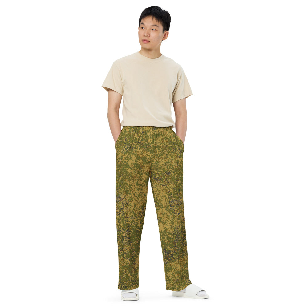 Russian EMR Digital Arid CAMO unisex wide-leg pants - Unisex Wide-Leg Pants