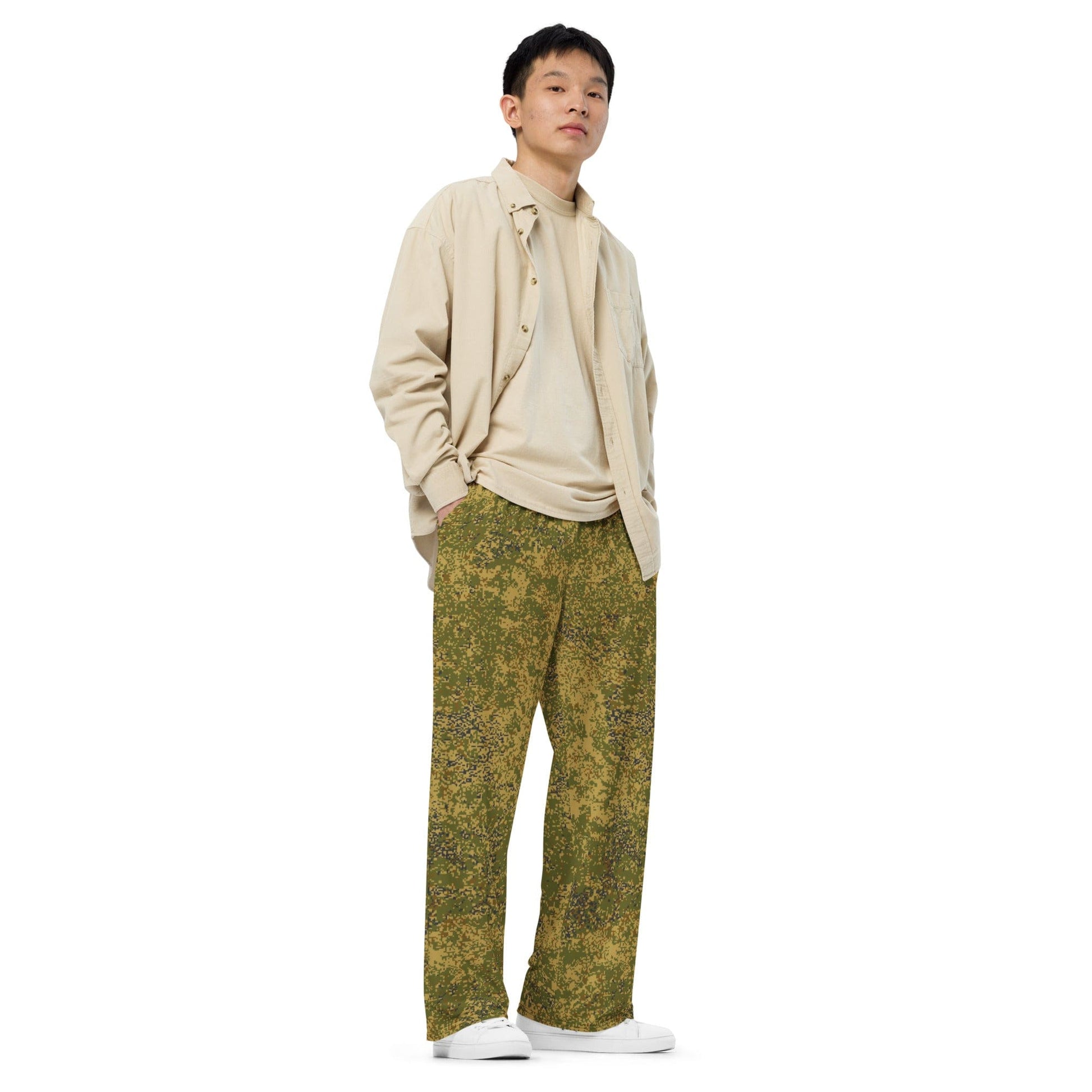 Russian EMR Digital Arid CAMO unisex wide-leg pants - Unisex Wide-Leg Pants