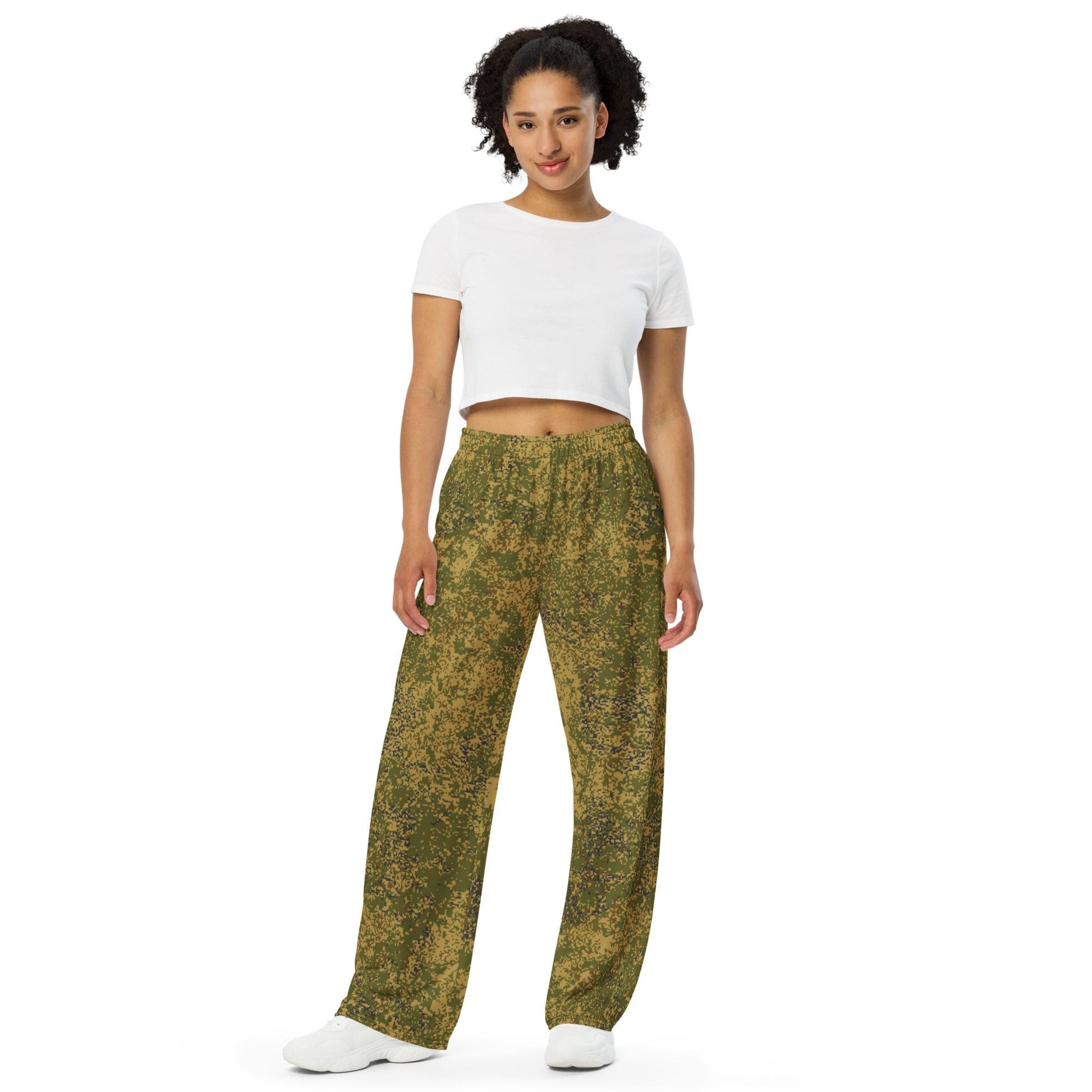 Russian EMR Digital Arid CAMO unisex wide-leg pants - Unisex Wide-Leg Pants