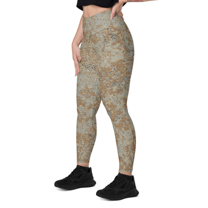 Russian EMR Digital Desert CAMO Leggings with pockets - Womens With Pockets