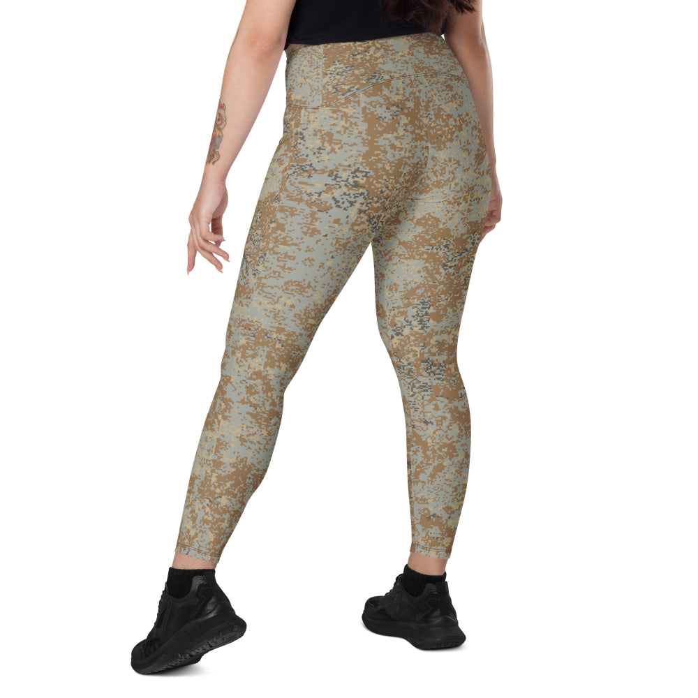 Russian EMR Digital Desert CAMO Leggings with pockets - Womens With Pockets