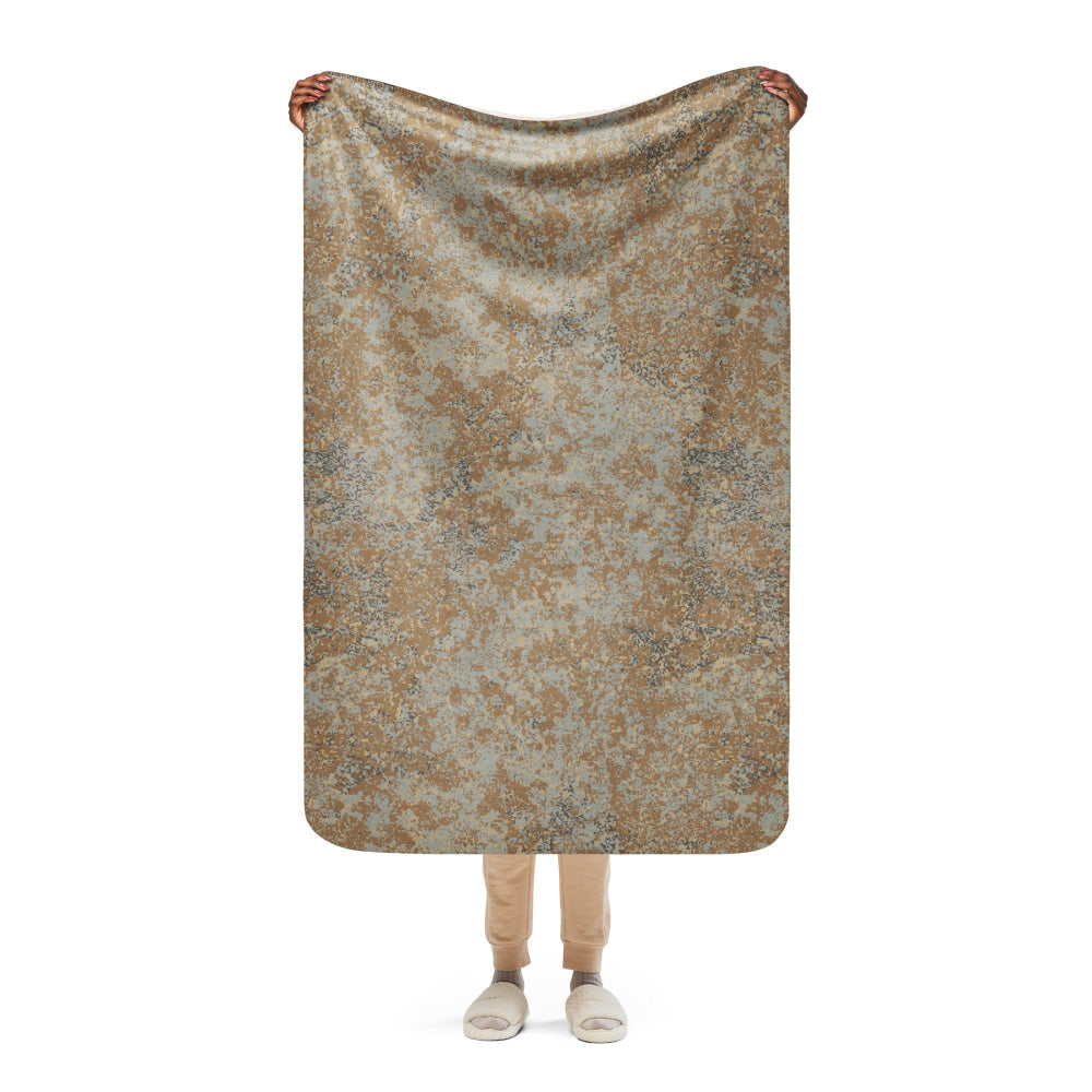 Russian EMR Digital Desert CAMO Sherpa blanket - 37″×57″ - Blanket