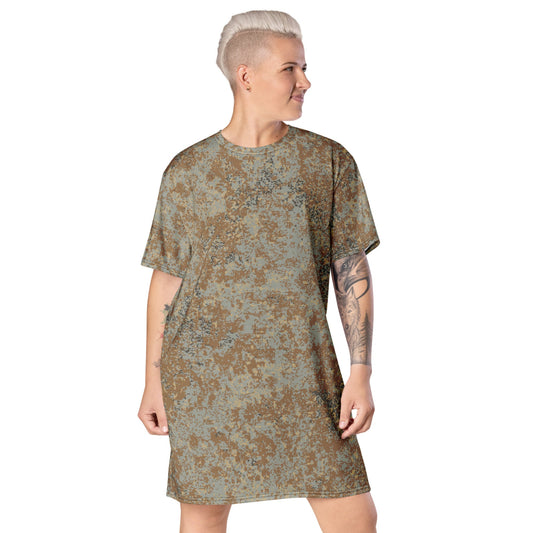 Russian EMR Digital Desert CAMO T-shirt dress - 2XS - Womens T-Shirt Dress