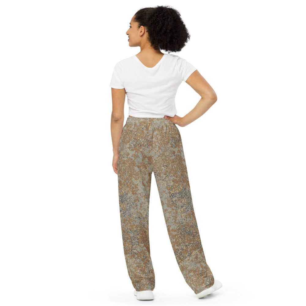 Russian EMR Digital Desert CAMO unisex wide-leg pants - Unisex Wide-Leg Pants