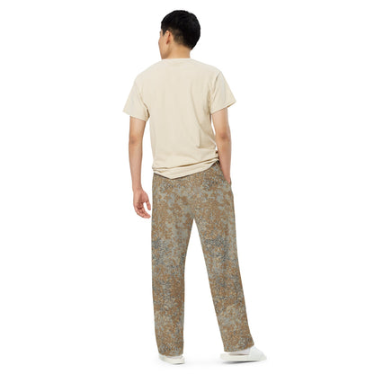 Russian EMR Digital Desert CAMO unisex wide-leg pants - Unisex Wide-Leg Pants