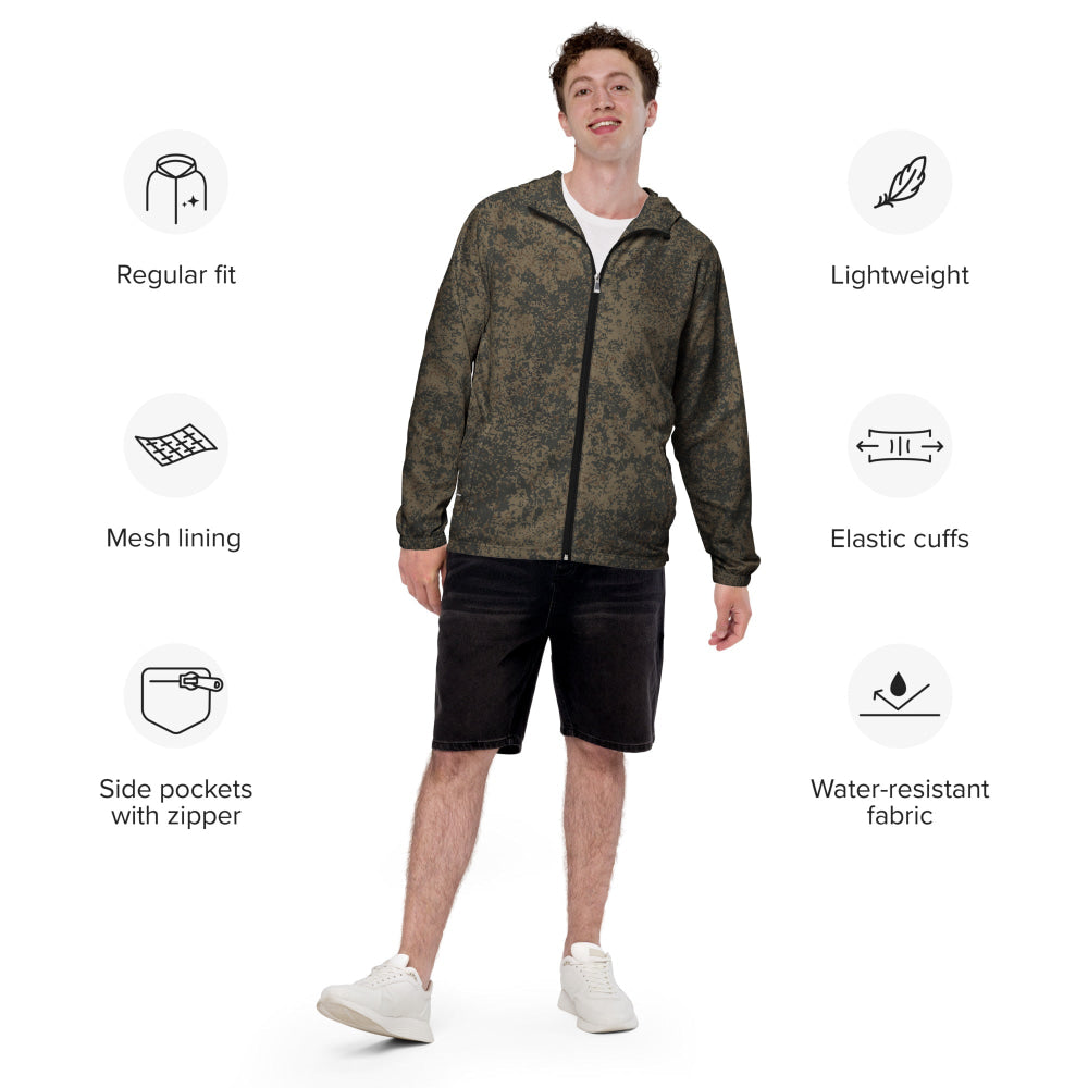 Russian EMR Digital Mountain CAMO Men’s windbreaker - Mens Windbreaker