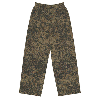 Russian EMR Digital Mountain CAMO unisex wide-leg pants - 2XS - Unisex Wide-Leg Pants