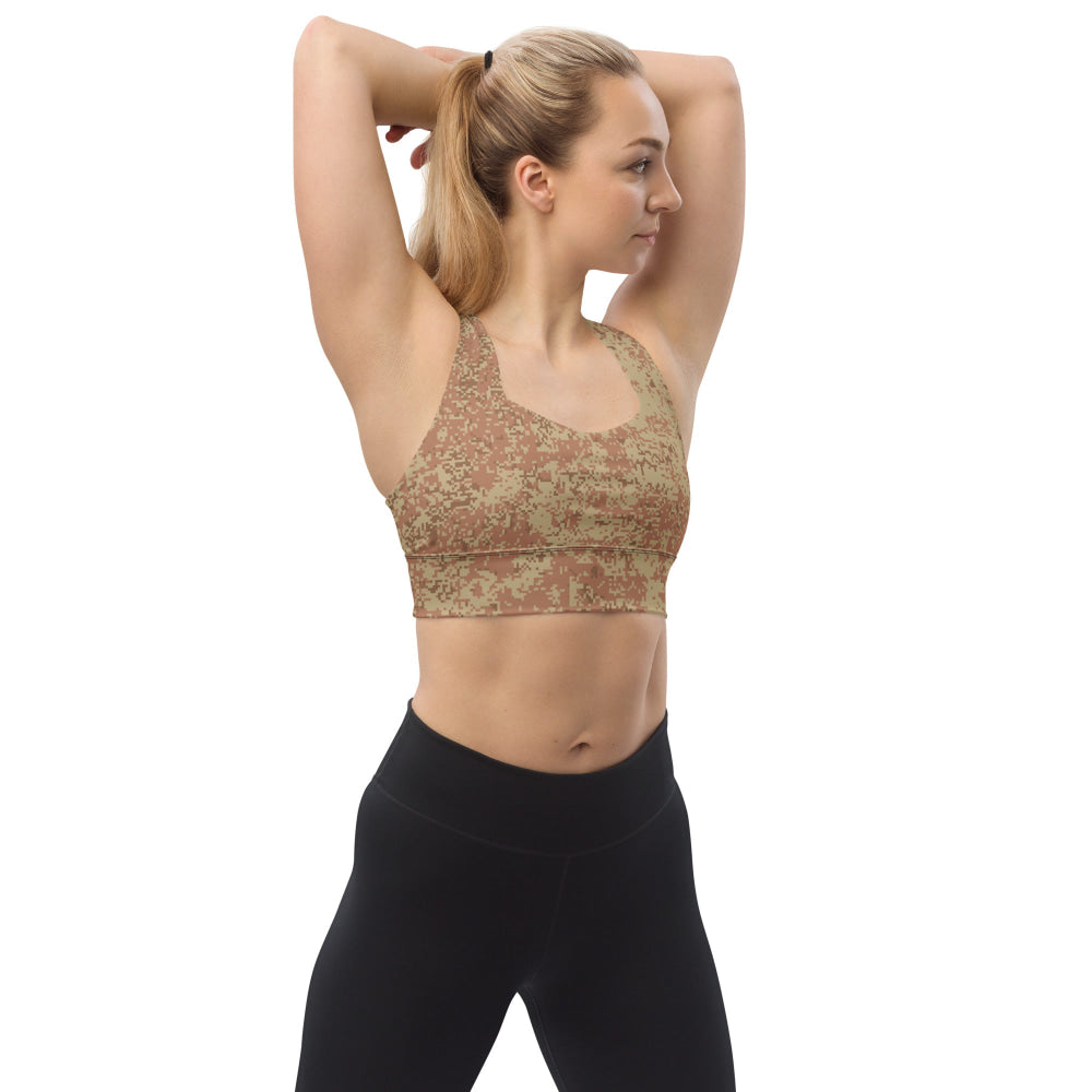 Russian EMR Digital Ratnik Desert CAMO Longline sports bra - XS - Womens Sports Bra