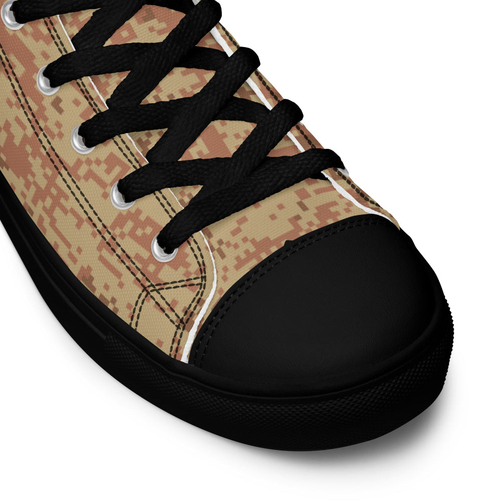 Russian EMR Digital Ratnik Desert CAMO Men’s high top canvas shoes - Mens High Top Canvas Shoes