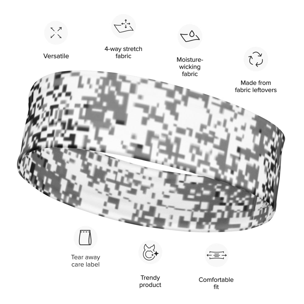 Russian EMR Digital Snow CAMO Headband - M