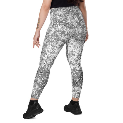 Russian EMR Digital Snow CAMO Leggings with pockets - Womens With Pockets