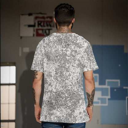 Russian EMR Digital Snow CAMO Men’s 100% Cotton T-Shirt - Mens