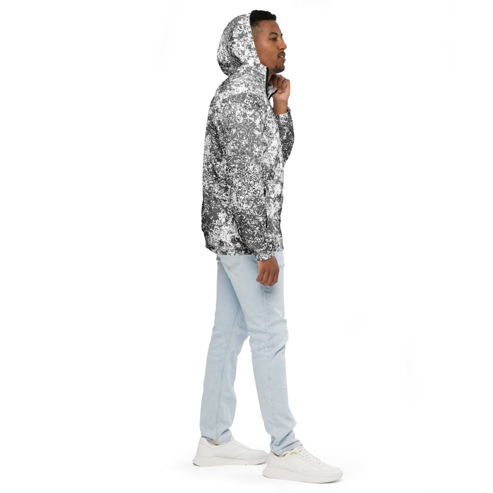 Russian EMR Digital Snow CAMO Men’s windbreaker - Mens Windbreaker