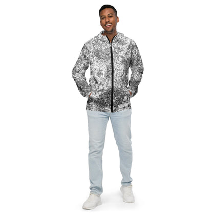 Russian EMR Digital Snow CAMO Men’s windbreaker - Mens Windbreaker