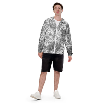 Russian EMR Digital Snow CAMO Men’s windbreaker - Mens Windbreaker