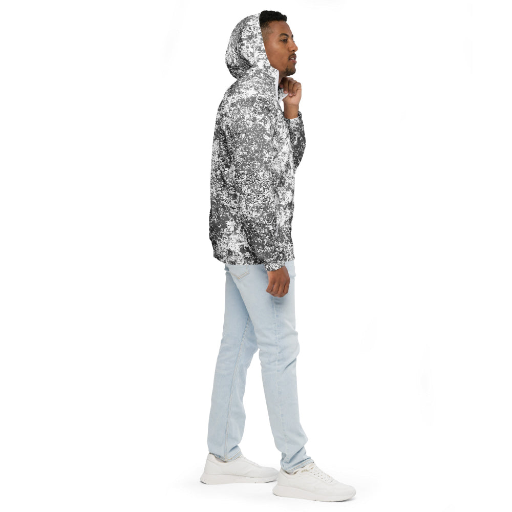 Russian EMR Digital Snow CAMO Men’s windbreaker - Mens Windbreaker