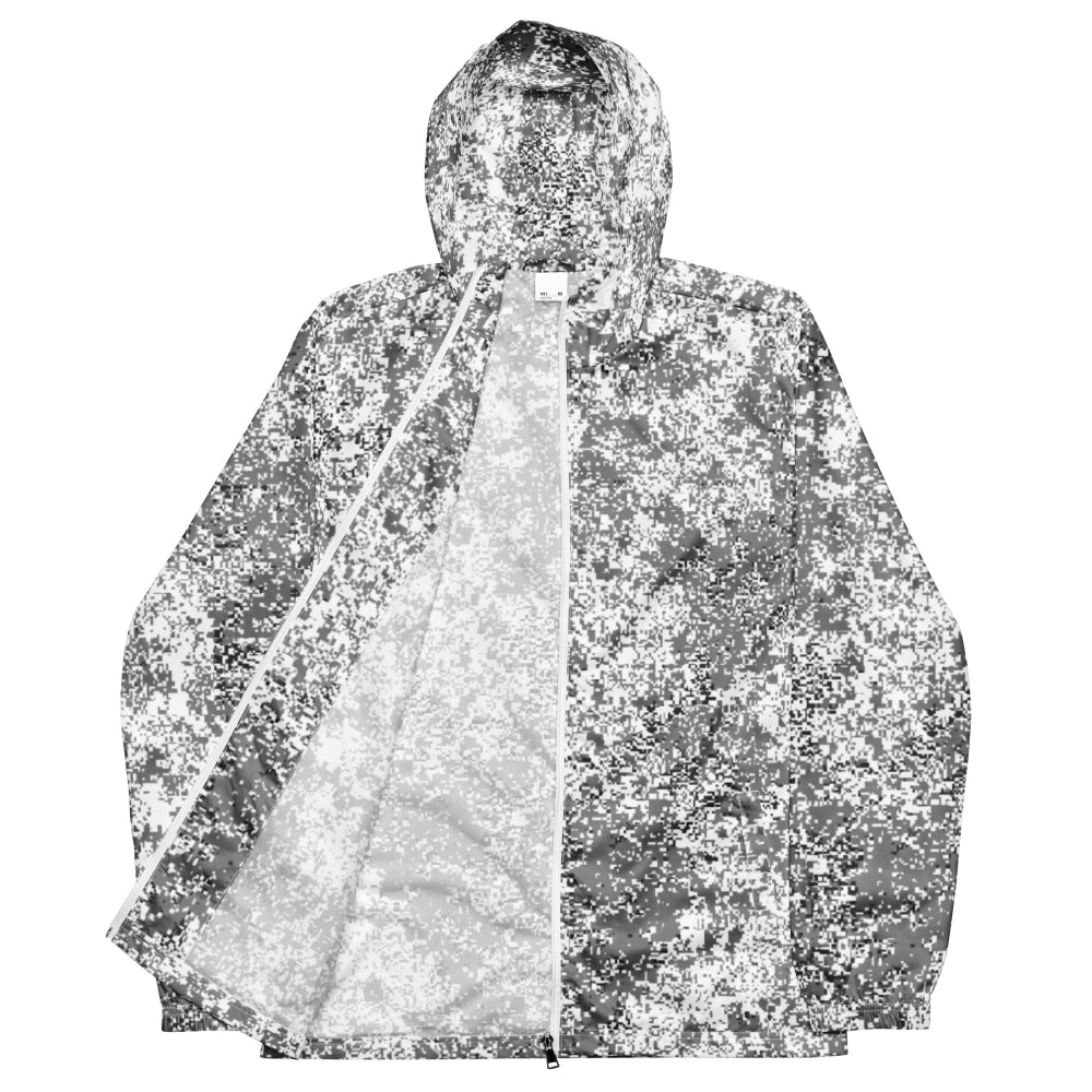 Russian EMR Digital Snow CAMO Men’s windbreaker - Mens Windbreaker