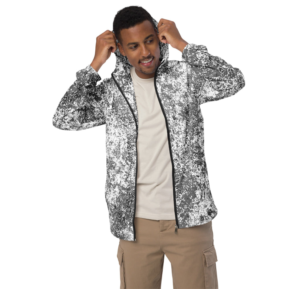 Russian EMR Digital Snow CAMO Men’s windbreaker - Mens Windbreaker