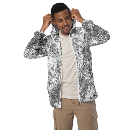 Russian EMR Digital Snow CAMO Men’s windbreaker - Mens Windbreaker