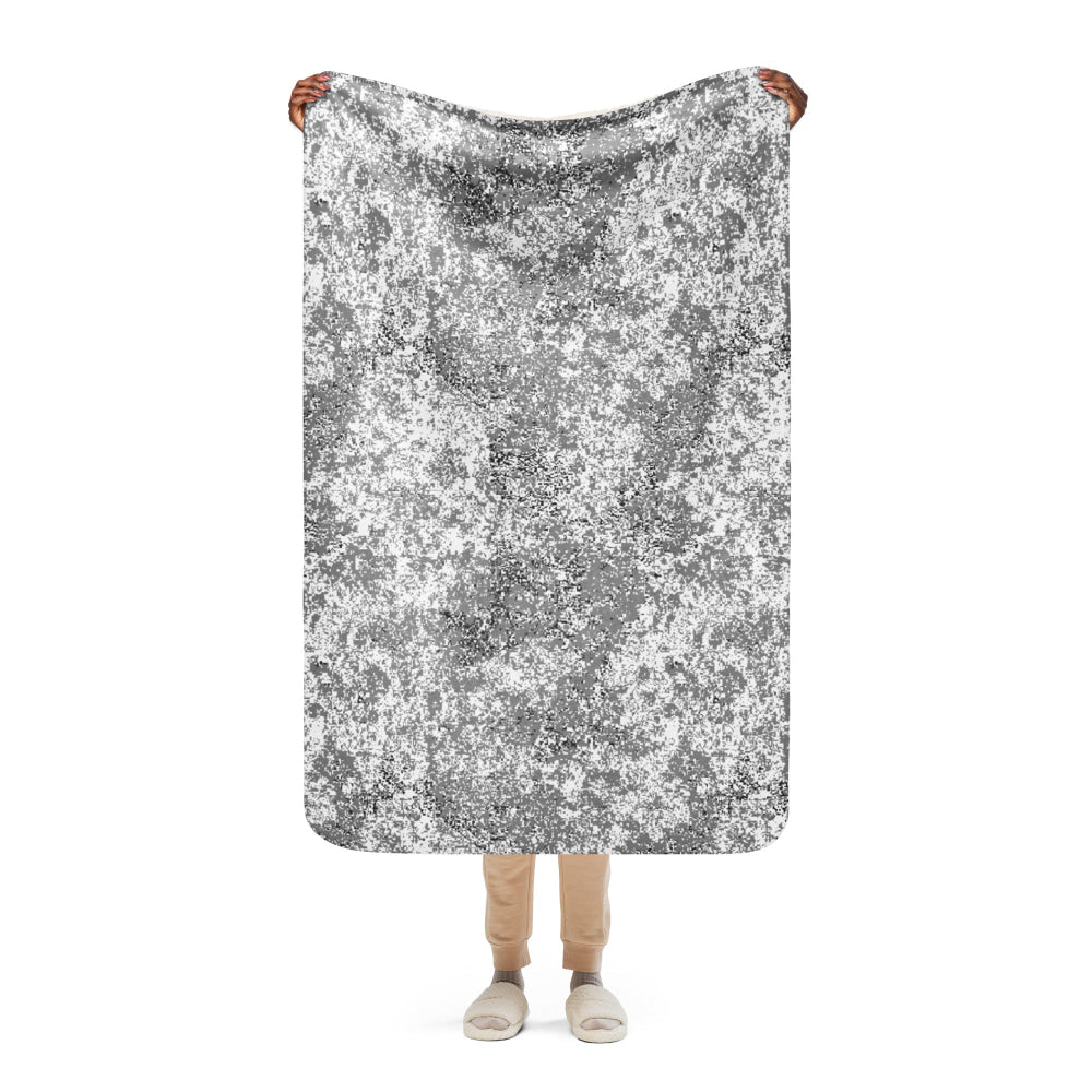 Russian EMR Digital Snow CAMO Sherpa blanket - 37″×57″ - Blanket