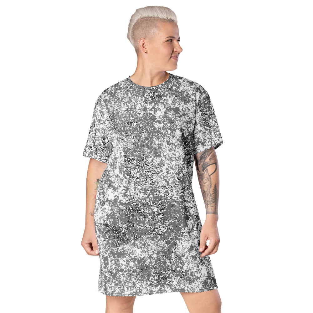 Russian EMR Digital Snow CAMO T-shirt dress - 2XS - Womens T-Shirt Dress