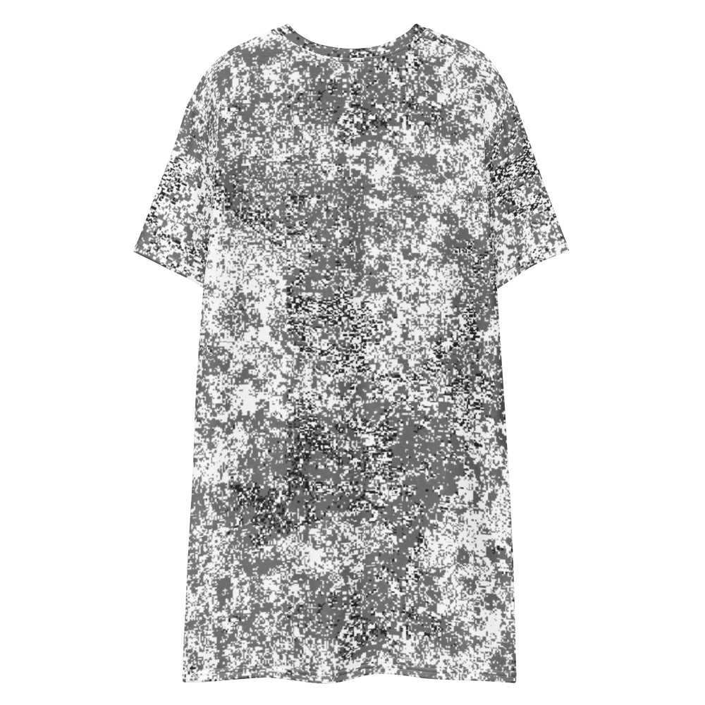 Russian EMR Digital Snow CAMO T-shirt dress - Womens T-Shirt Dress