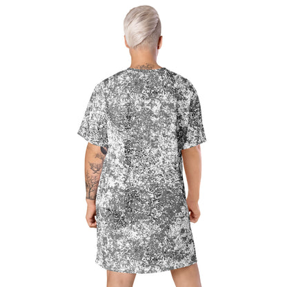 Russian EMR Digital Snow CAMO T-shirt dress - Womens T-Shirt Dress