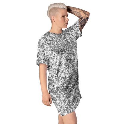 Russian EMR Digital Snow CAMO T-shirt dress - Womens T-Shirt Dress