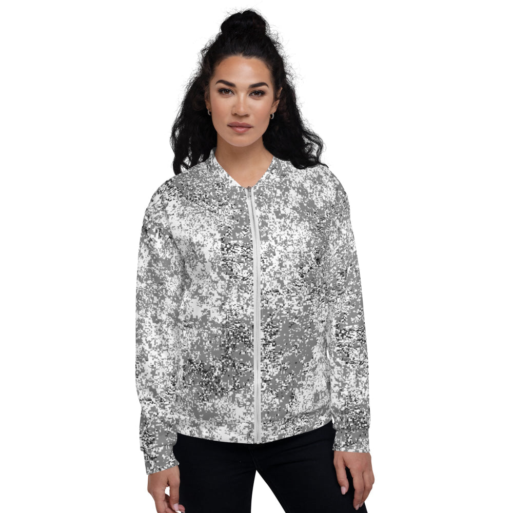 Russian EMR Digital Snow CAMO Unisex Bomber Jacket