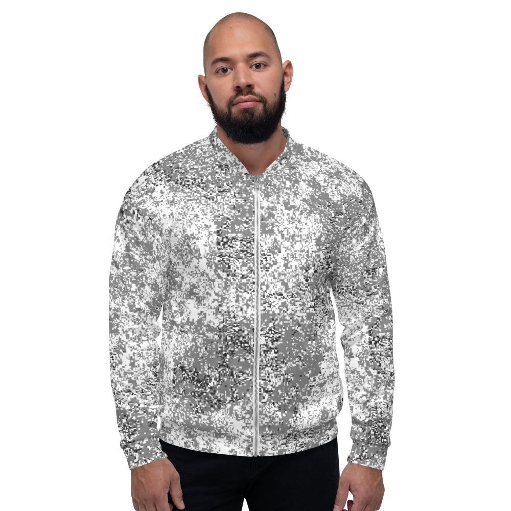 Russian EMR Digital Snow CAMO Unisex Bomber Jacket