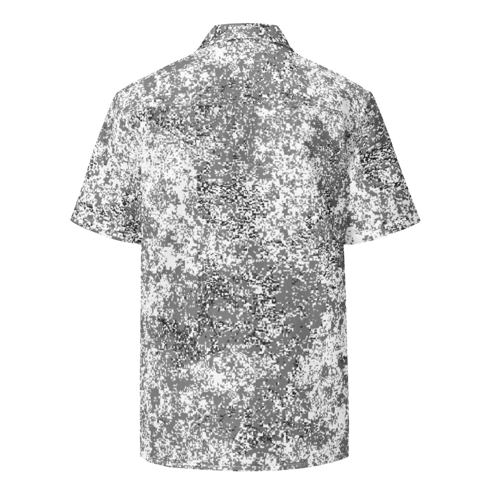 Russian EMR Digital Snow CAMO Unisex button shirt - Button Shirt