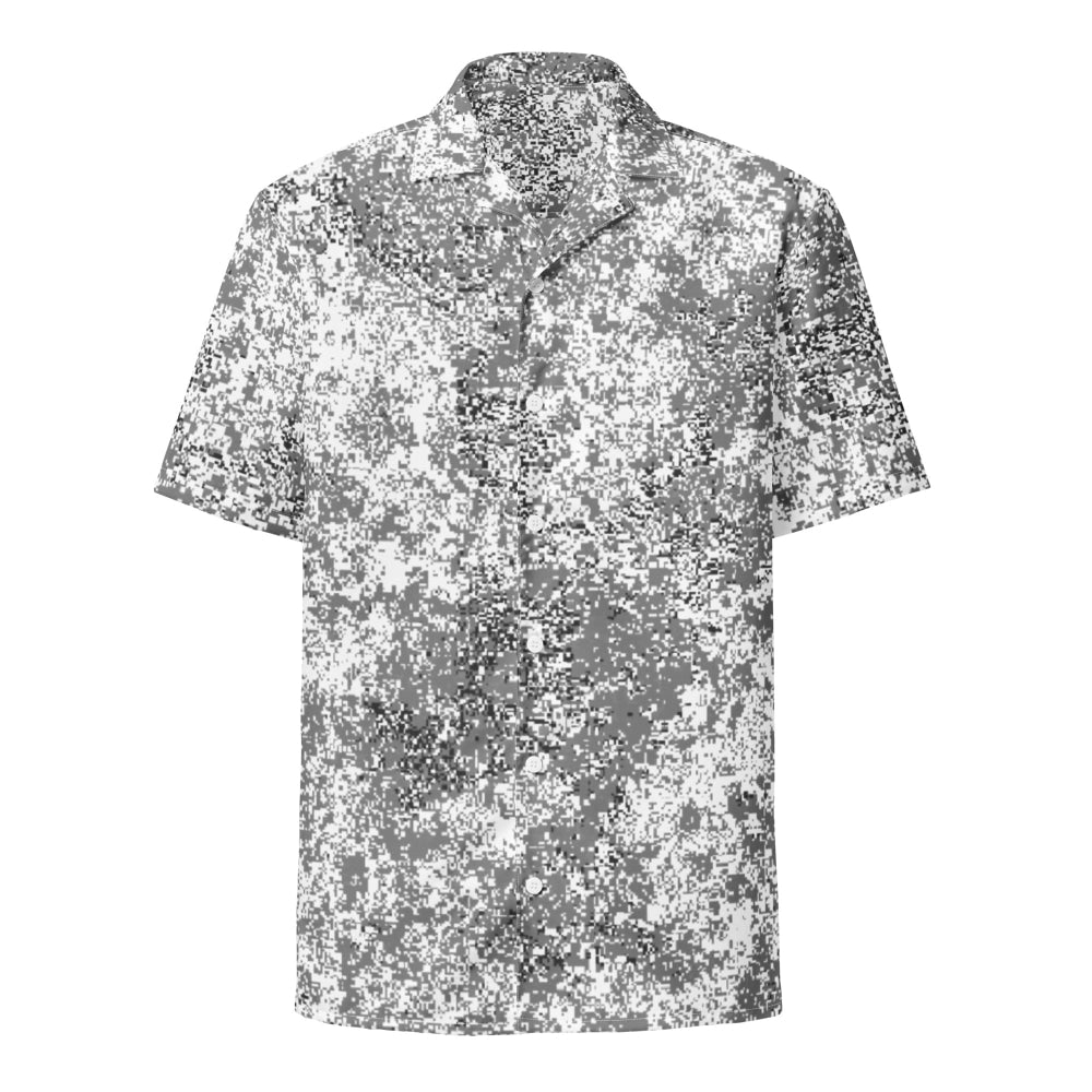 Russian EMR Digital Snow CAMO Unisex button shirt - Button Shirt