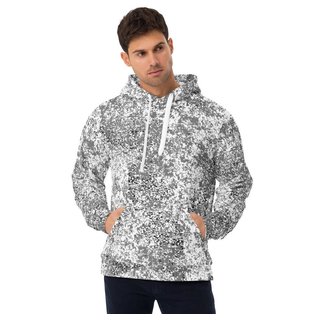 Russian EMR Digital Snow CAMO Unisex Hoodie - 2XS