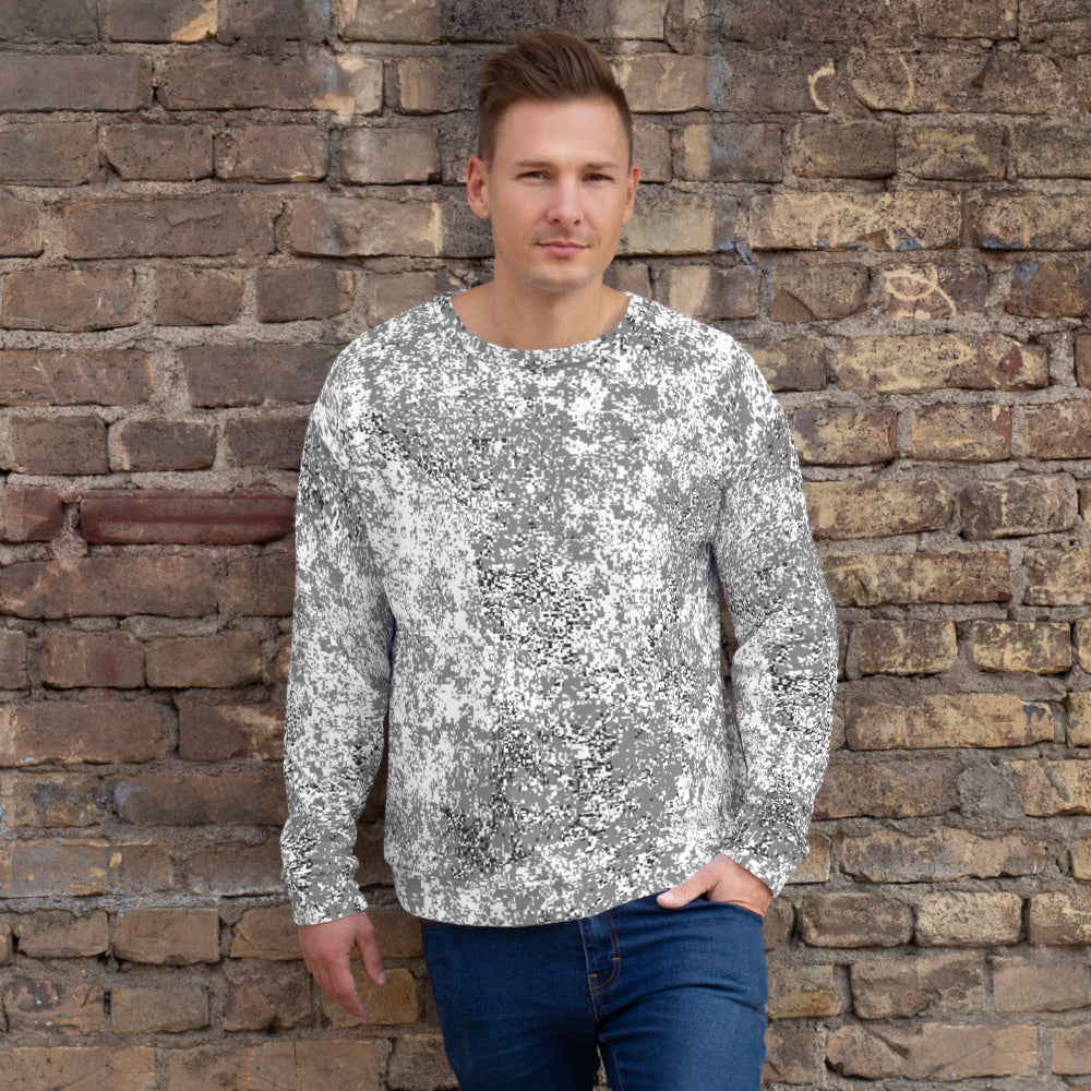 Russian EMR Digital Snow CAMO Unisex Sweatshirt - XS