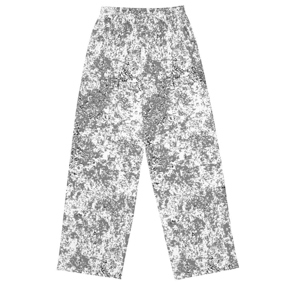 Russian EMR Digital Snow CAMO unisex wide-leg pants - Unisex Wide-Leg Pants