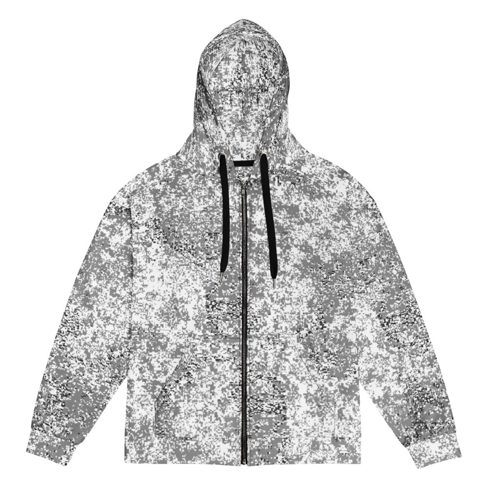 Russian EMR Digital Snow CAMO Unisex zip hoodie - Zip Hoodie